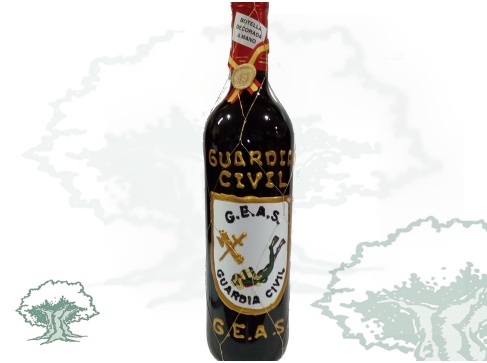 Botella de vino GEAS Guardia Civil