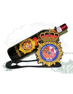 Porta vino Policía Nacional de forja