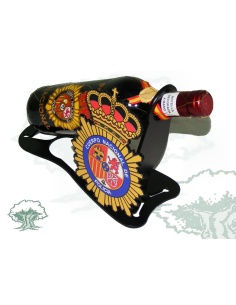 Porta vino Policía Nacional de forja 2