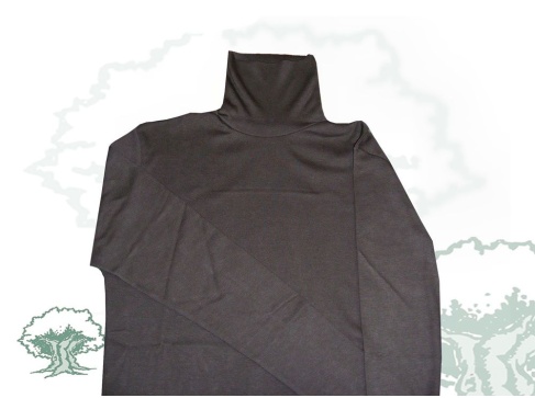 Jersey cuello de cisne de algodón